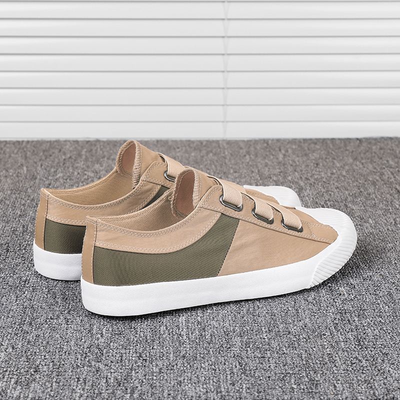 Miesten Colorblock Mukavat Hengittävät Kuminauhat Rennoissa Daily Canvas Tennareissa